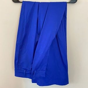 Zara (L) Blue Tapered Wide Leg Dress Pants